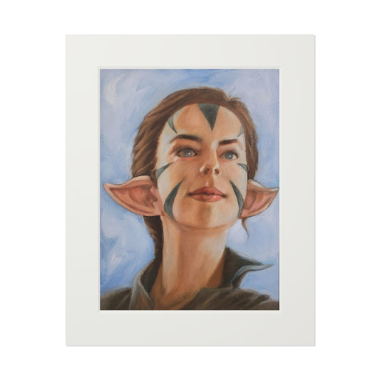 Nissa Revane MTG fanart portrait - Framed Fine Art Print