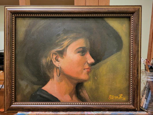 Tryptich - Portrait studies, 3 PAINTING BUNDLE