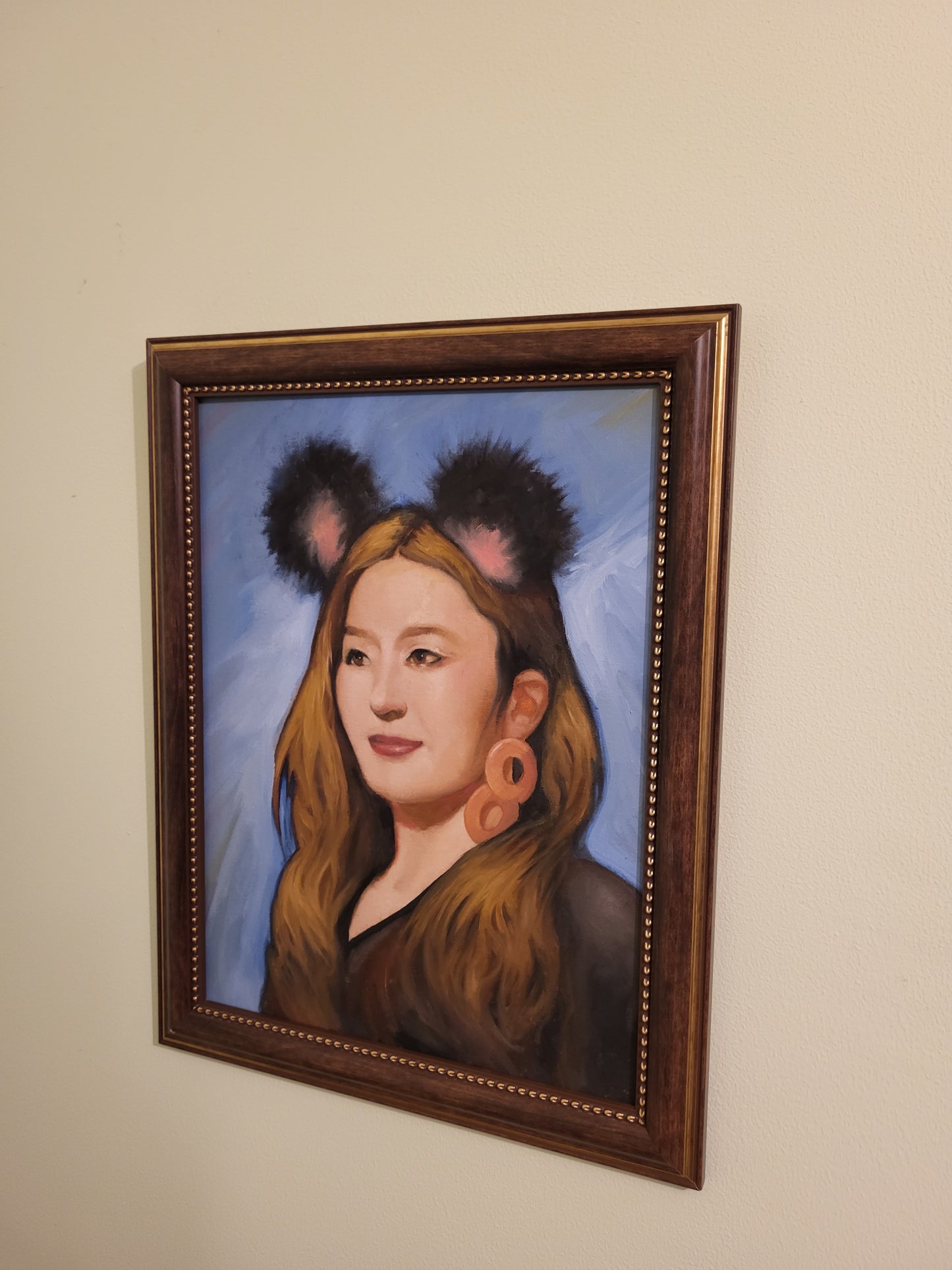 Seulgi from Red Velvet - oil on canvas board, 30x40 cm