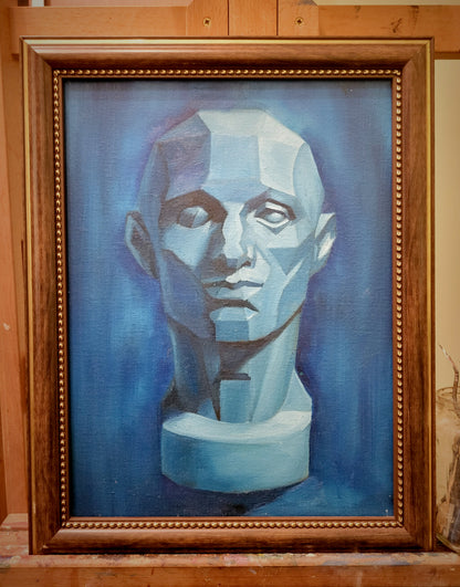 Tryptich - Asaro Stylized Head Studies, 3 PAINTING BUNDLE