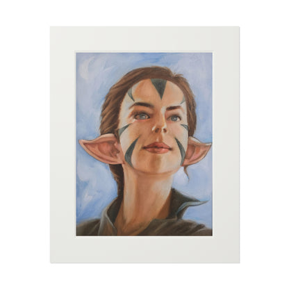 Nissa Revane MTG fanart portrait -  Framed Fine Art Print