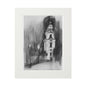 Church tower charcoal drawing - A4 (21x29.7cm)