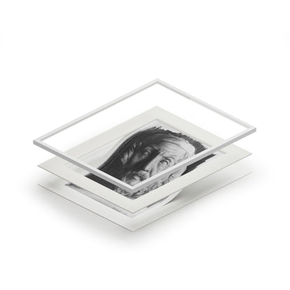 Homer Charcoal Portrait -  Framed Fine Art Print