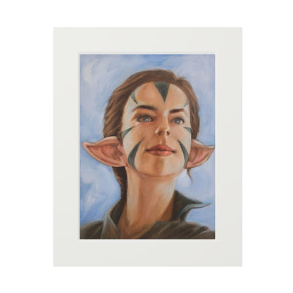 Nissa Revane MTG fanart portrait -  Framed Fine Art Print