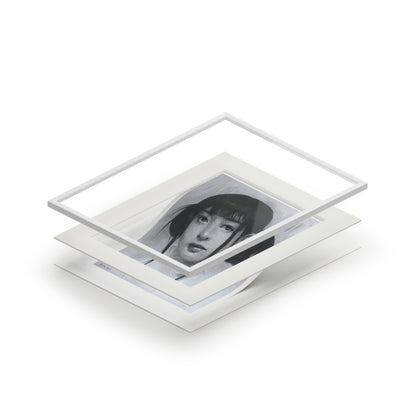 New Jeans Hanni Charcoal Portrait -  Framed Fine Art Print