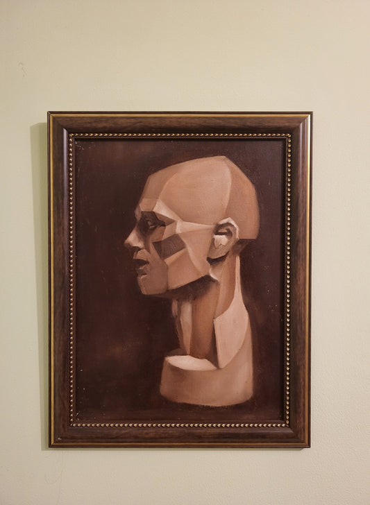 Tryptich - Asaro Stylized Head Studies, 3 PAINTING BUNDLE