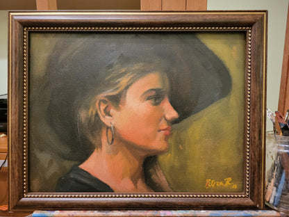 Tryptich - Portrait studies, 3 PAINTING BUNDLE