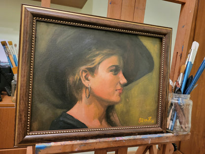 Tryptich - Portrait studies, 3 PAINTING BUNDLE