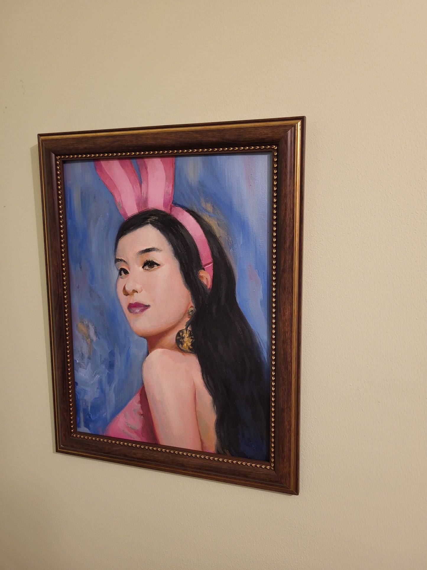 Irene from Red Velvet - oil on canvas board, 30x40 cm