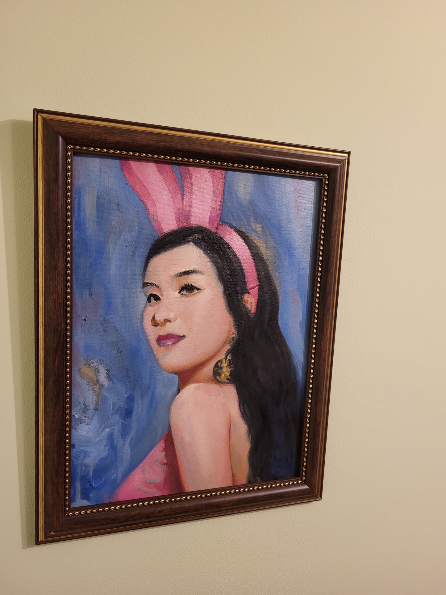 Irene from Red Velvet - oil on canvas board, 30x40 cm