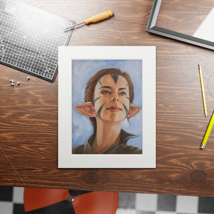 Nissa Revane MTG fanart portrait -  Framed Fine Art Print