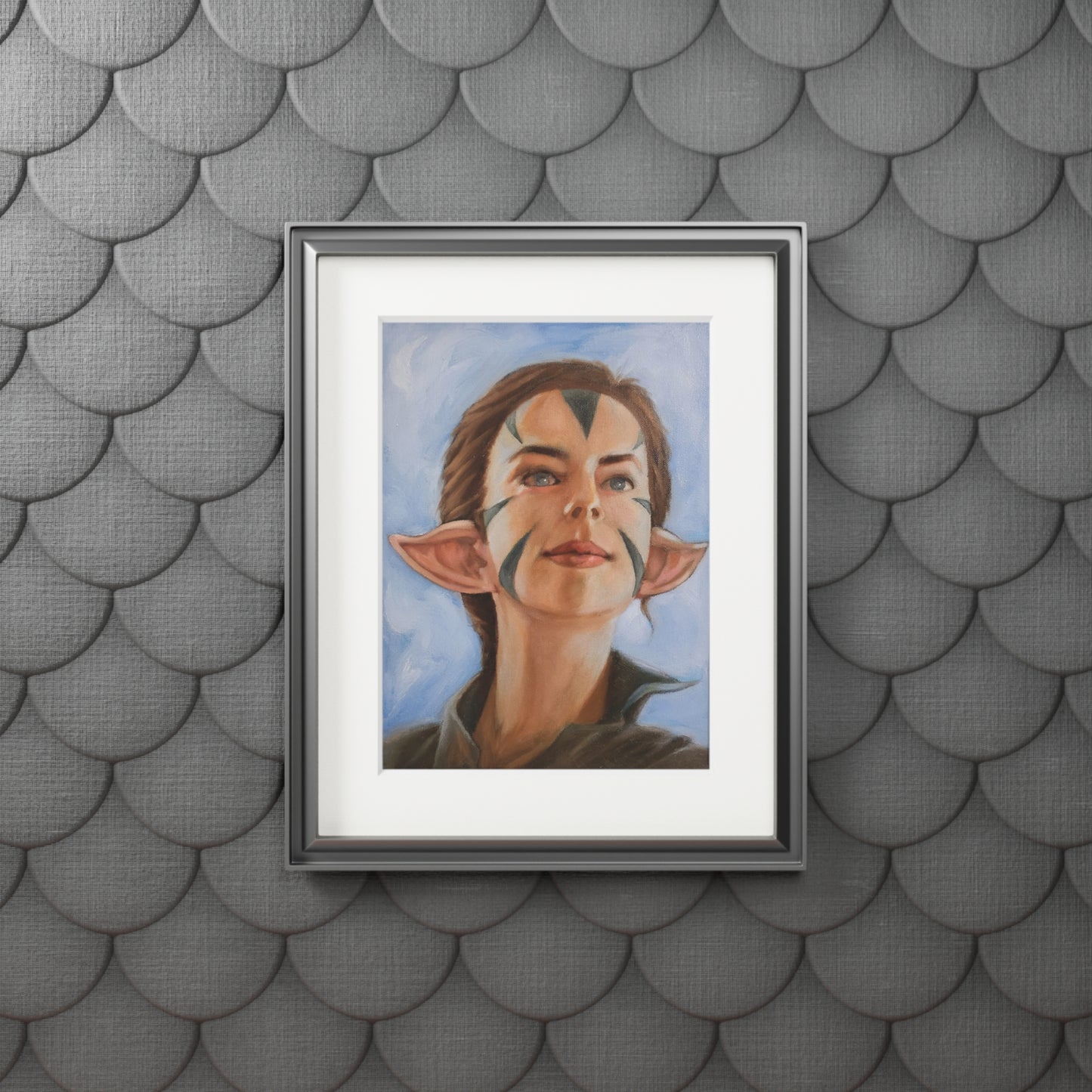 Nissa Revane MTG fanart portrait -  Framed Fine Art Print
