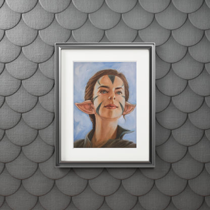 Nissa Revane MTG fanart portrait -  Framed Fine Art Print