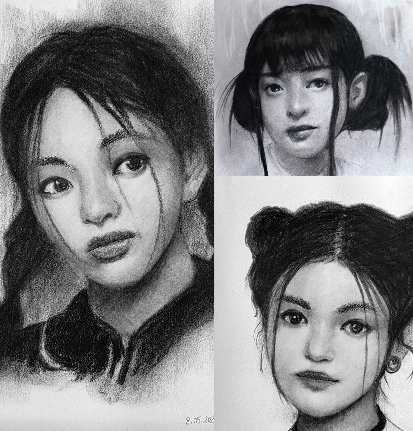 New Jeans Danielle, Hanni, Hyein - 3 Drawing bundle