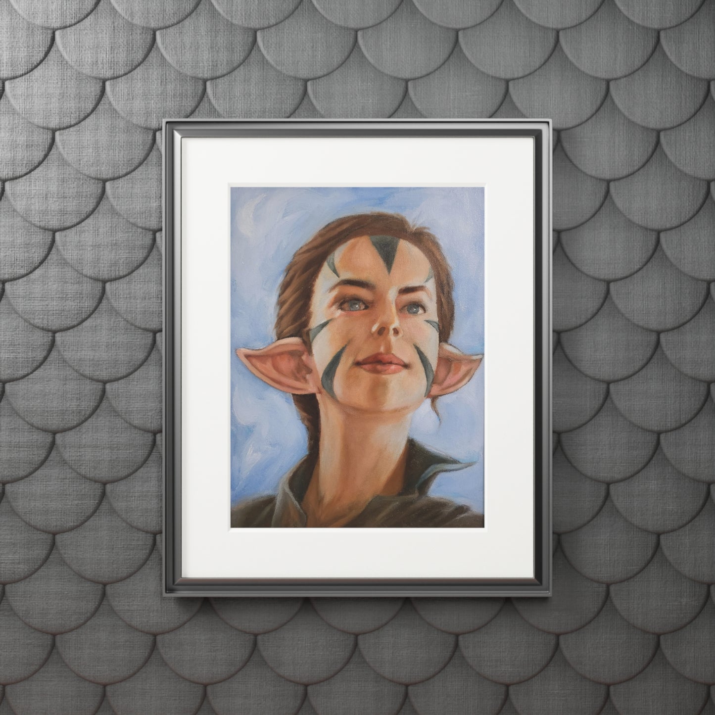 Nissa Revane MTG fanart portrait -  Framed Fine Art Print
