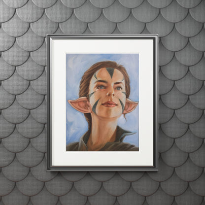 Nissa Revane MTG fanart portrait -  Framed Fine Art Print