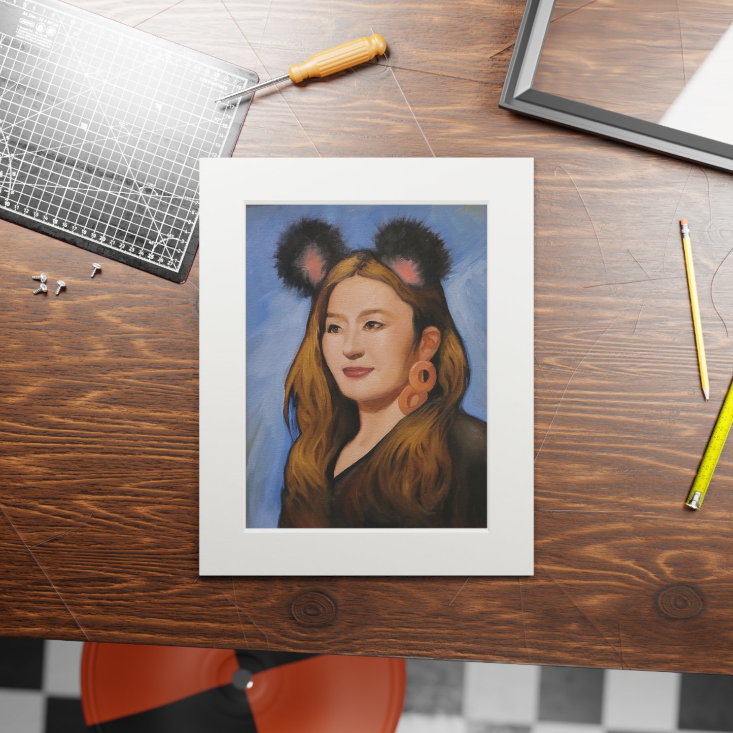 Seulgi from Red Velvet portrait -  Framed Fine Art Print