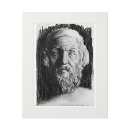 Homer charcoal portrait - A4 (21x29.7cm)