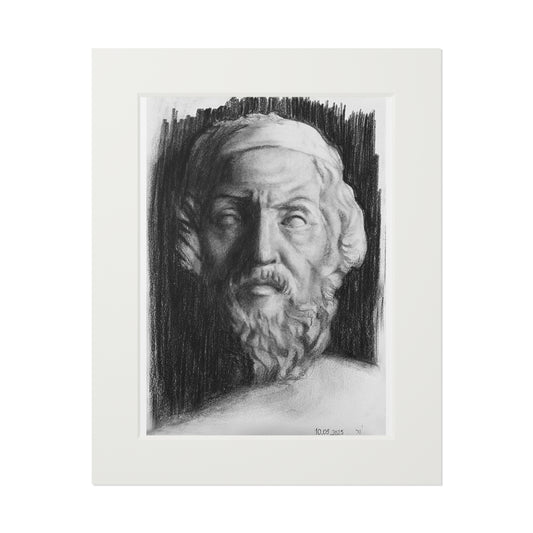 Homer charcoal portrait - A4 (21x29.7cm)